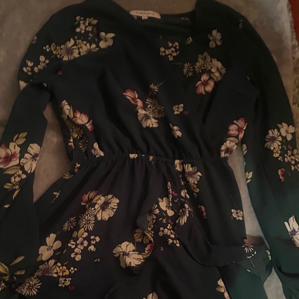 Purple Snow Floral Patterned Garment
